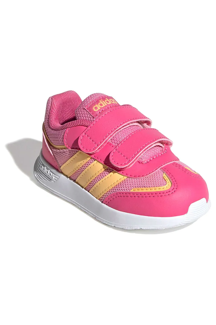 Sneakers rosa con dettagli gialli e suola in gomma Adidas VS Pace 2.0 CF I