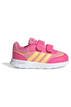 Sneakers rosa con dettagli gialli e suola in gomma Adidas VS Pace 2.0 CF I