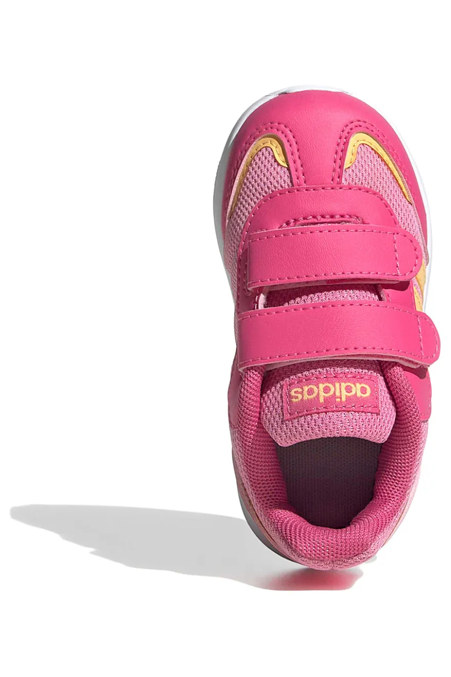 Sneakers rosa con dettagli gialli e suola in gomma Adidas VS Pace 2.0 CF I