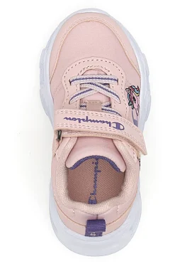 Sneakers rosa con luci chiusura a strappo Champion Funfair Print U TD Low Cut