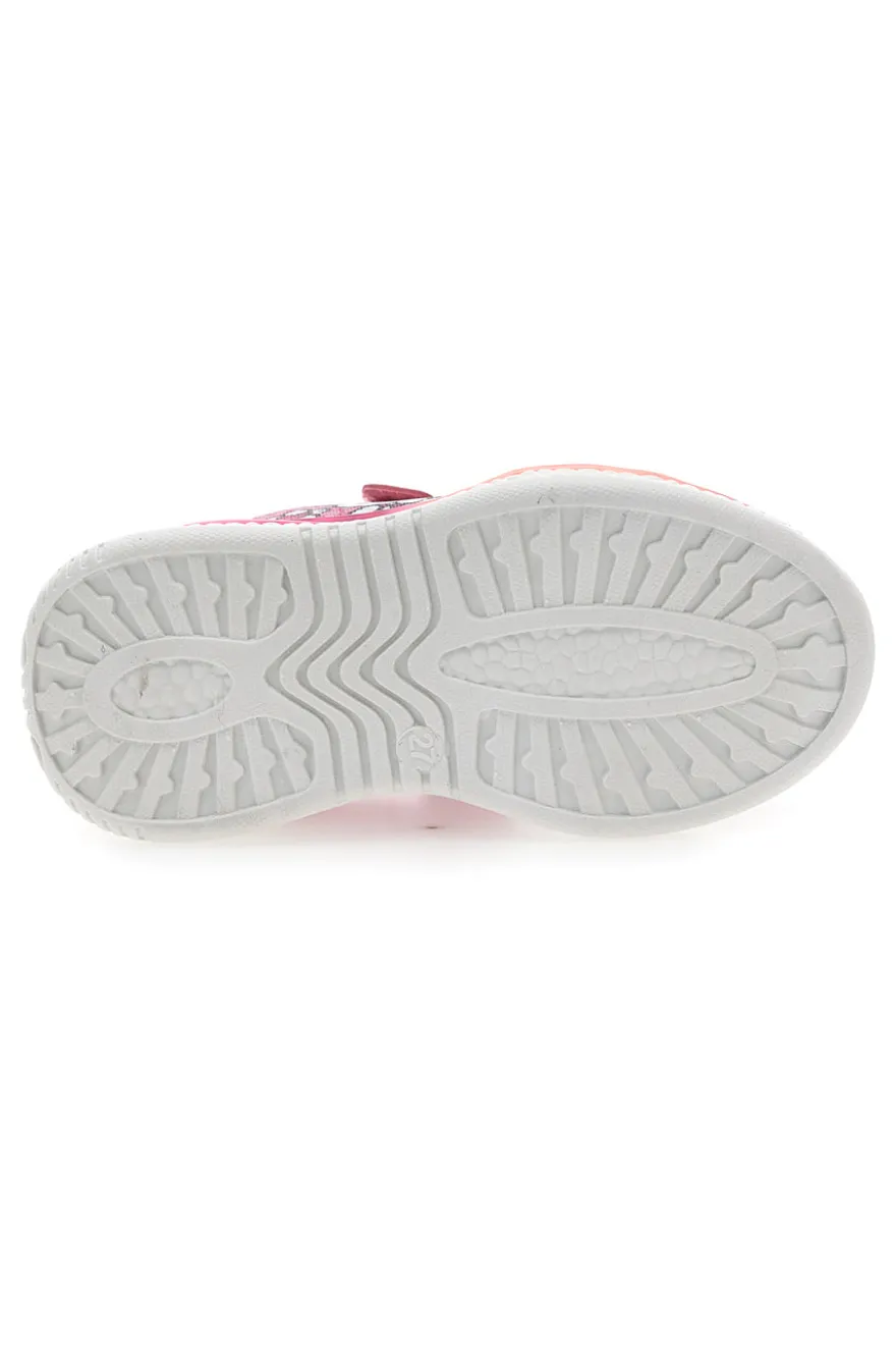 Sneakers rosa con luci e velcro Hello kitty H13056MC