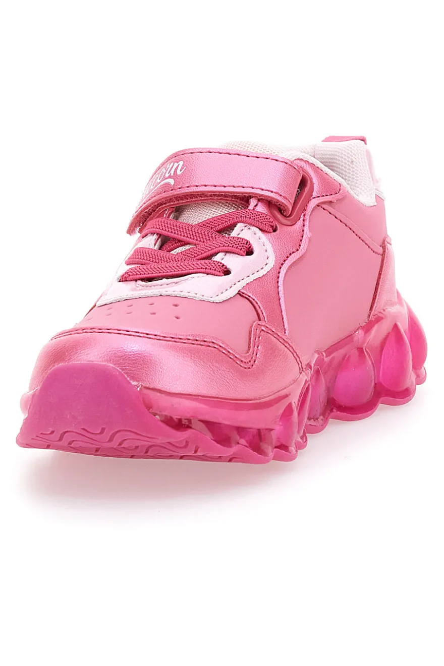 Sneakers rosa con luci Unicorn S8010192S