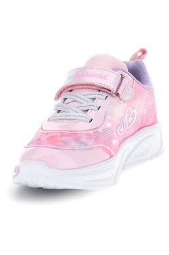 Sneakers rosa con strappi e luci Mkids MJ6036