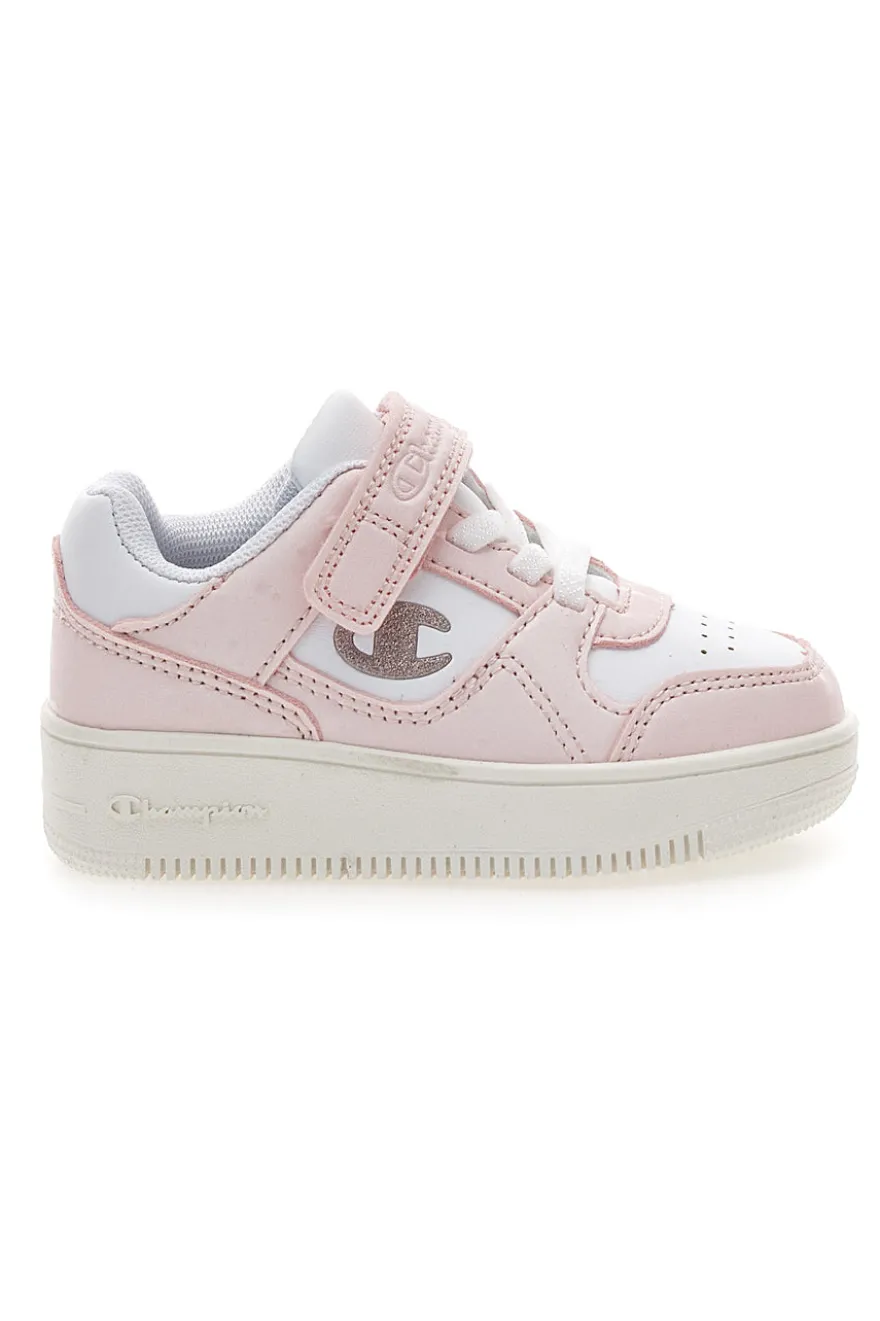 Sneakers rosa con strappo e logo Champion RD18 Bubble G TD