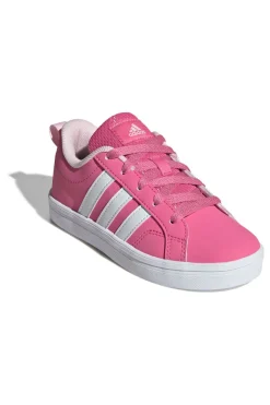 Sneakers rosa con strisce bianche in materiale riciclato Adidas VS Pace 2.0 K