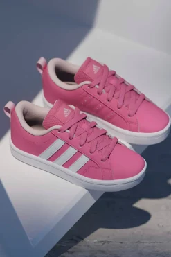 Sneakers rosa con strisce bianche in materiale riciclato Adidas VS Pace 2.0 K