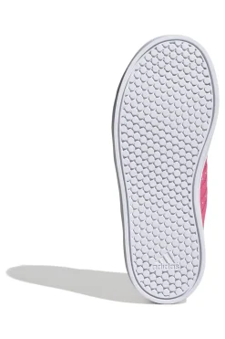 Sneakers rosa con strisce bianche in materiale riciclato Adidas VS Pace 2.0 K