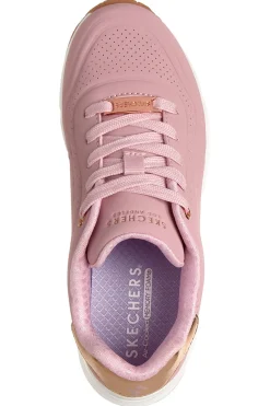 Sneakers rosa con suola ad aria e Memory Foam Skechers Uno Gen1 Shimmer Wave
