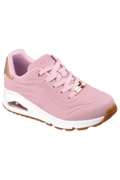 Sneakers rosa con suola ad aria e Memory Foam Skechers Uno Gen1 Shimmer Wave
