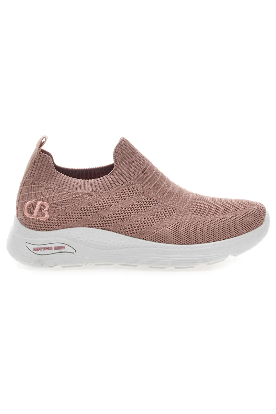 Sneakers Rosa con Tomaia in Mesh COTTON BELT ELLIE