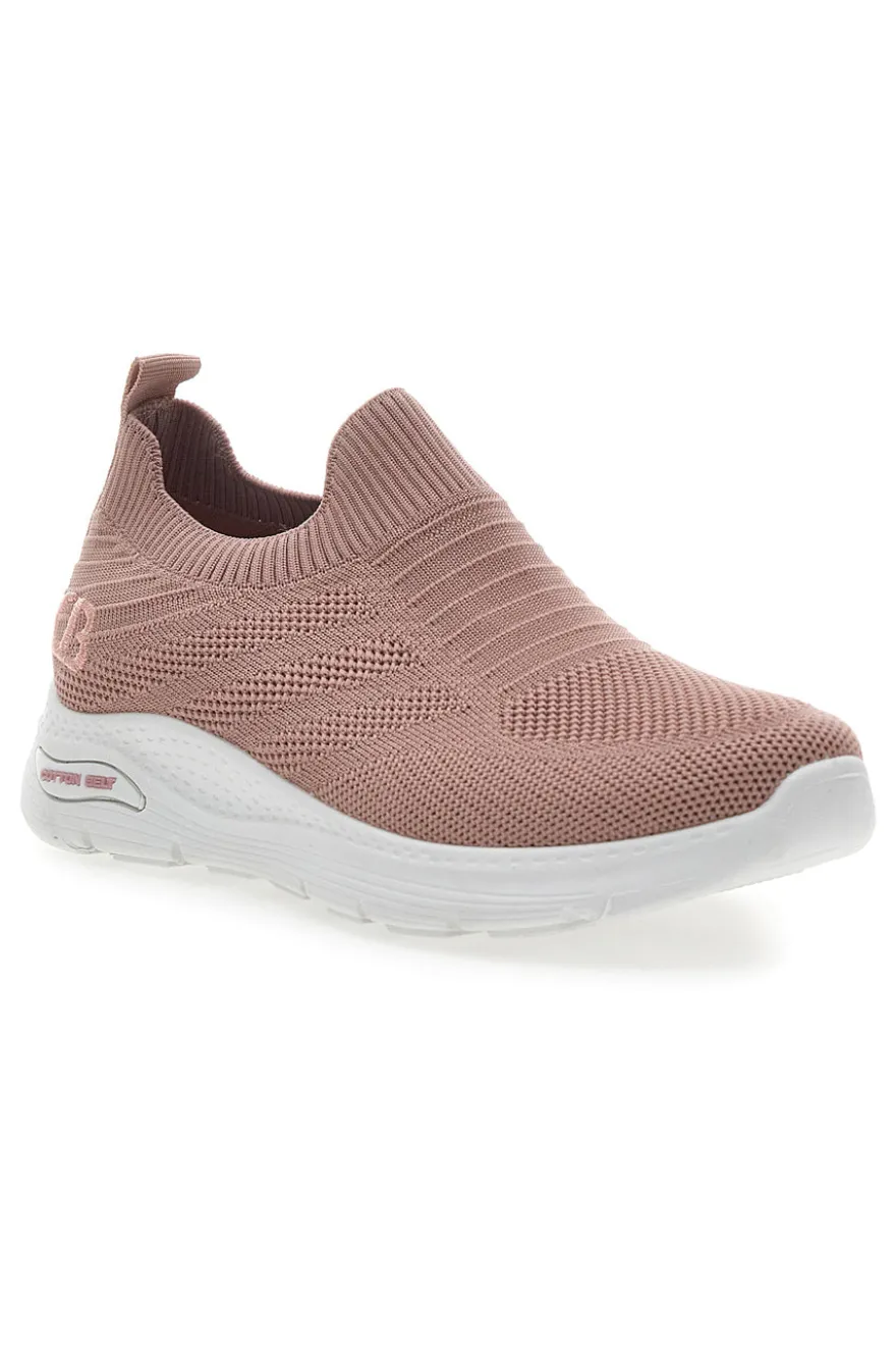 Sneakers Rosa con Tomaia in Mesh COTTON BELT ELLIE