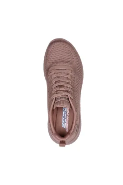 Sneakers rosa con tomaia in mesh SKECHERS BOBS SQUAD CHAOS FACE OFF