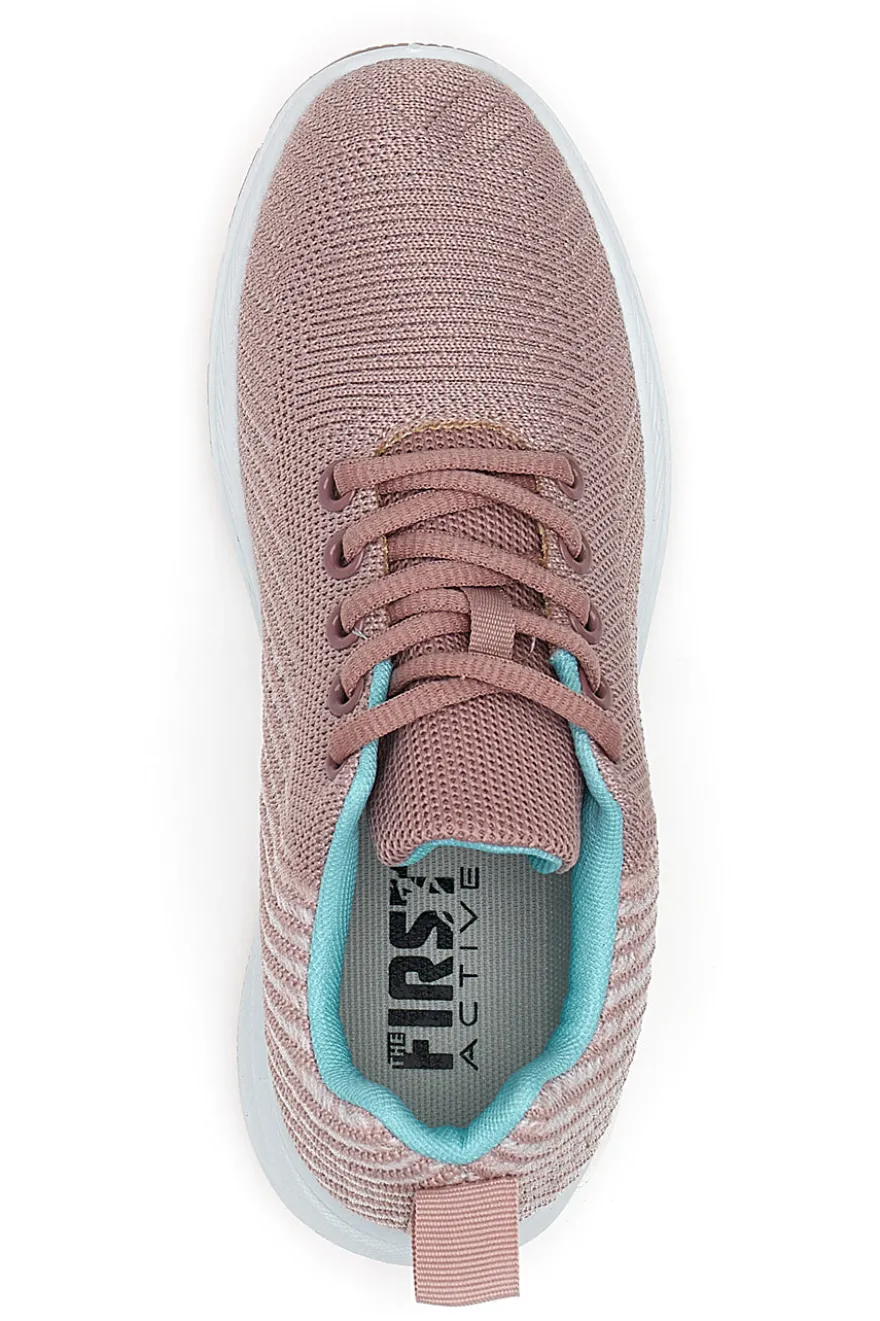 Sneakers Rosa Con Tomaia In Tessuto The First Active 090226