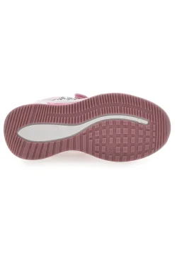 Sneakers Rosa con Velcro e Brillantini e Luci nella Suola MINNIE D3010663T