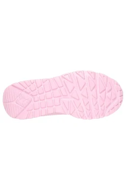 Sneakers rosa con zip laterale e platform Skechers Uno Lite Easy Zip