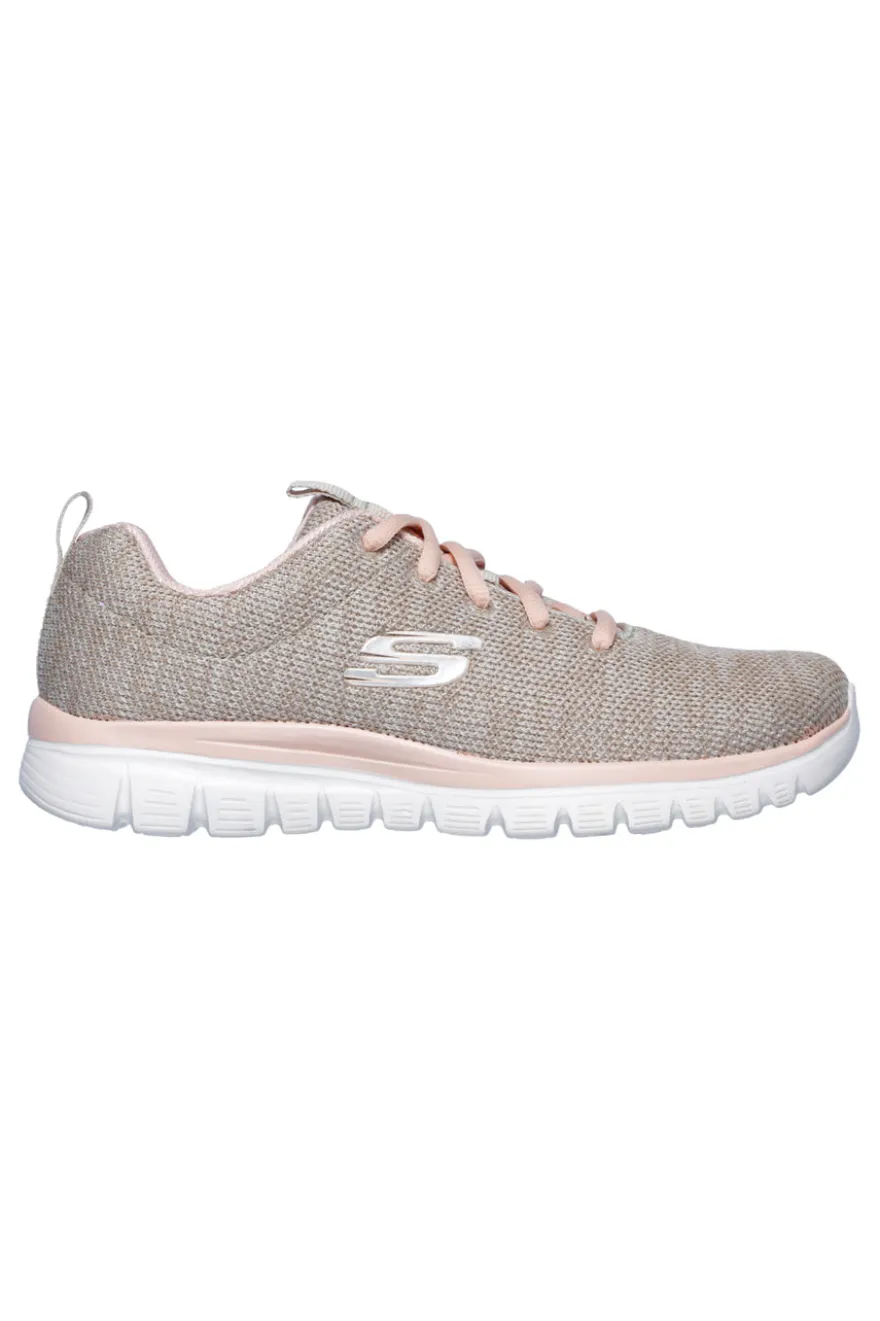 Sneakers Rosa da Donna Skechers Graceful Twisted Fortune