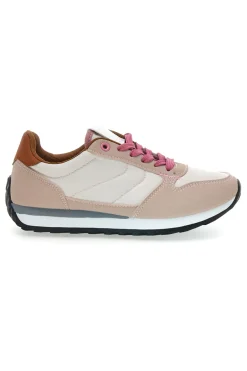Sneakers rosa e bianche con lacci First Lady GB2015