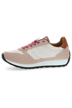 Sneakers rosa e bianche con lacci First Lady GB2015
