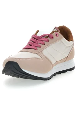 Sneakers rosa e bianche con lacci First Lady GB2015