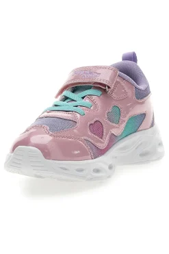 Sneakers Rosa e Bianche con Luci PITT KIDS K2517