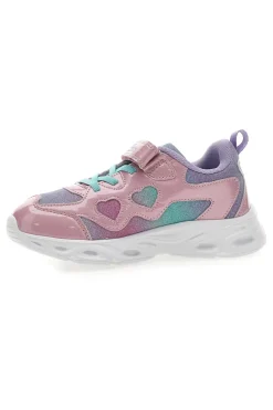 Sneakers Rosa e Bianche con Luci PITT KIDS K2517