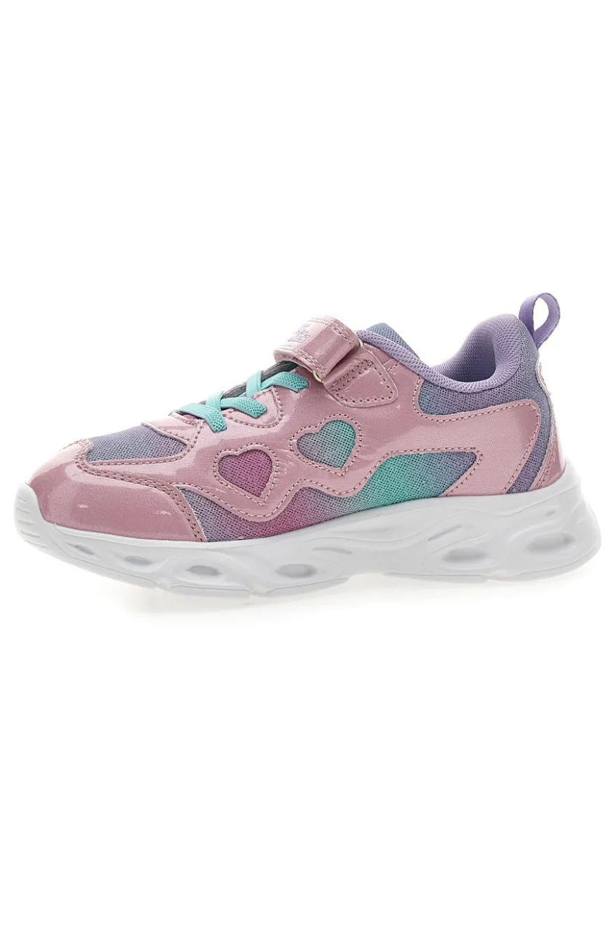 Sneakers Rosa e Bianche con Luci PITT KIDS K2517