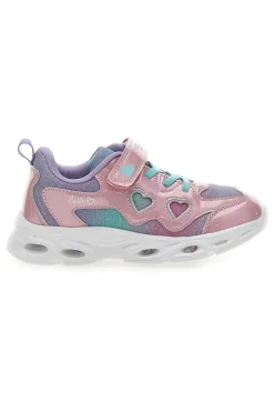 Sneakers Rosa e Bianche con Luci PITT KIDS K2517