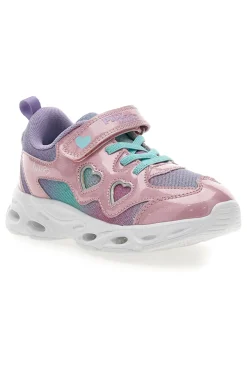 Sneakers Rosa e Bianche con Luci PITT KIDS K2517