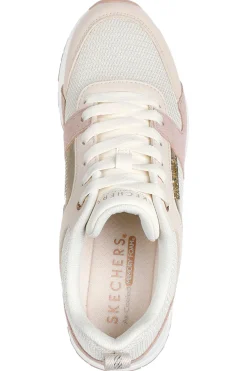 Sneakers Rosa e Oro con Tomaia in Pelle Skechers Street Runway - Posh Gal