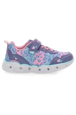 Sneakers Rosa e Viola con Velcro e Luci Integrate PITT KIDS K211270