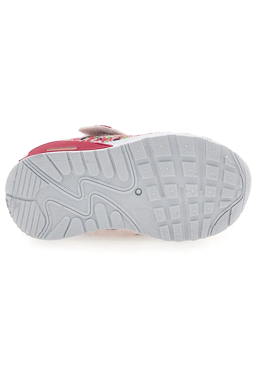 Sneakers rosa fantasia multicolor primi passi Pitt kids PK1394A
