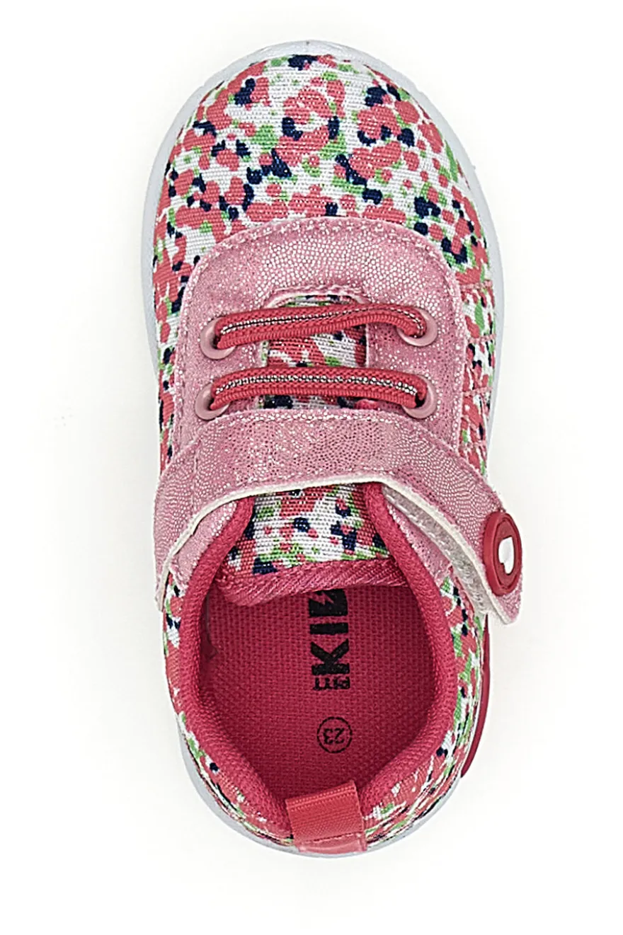 Sneakers rosa fantasia multicolor primi passi Pitt kids PK1394A