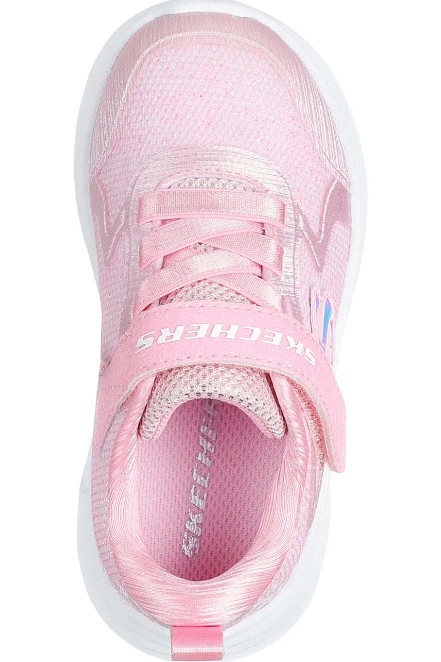 Sneakers rosa glitterate con chiusura a strappo Wave 92 Skechers