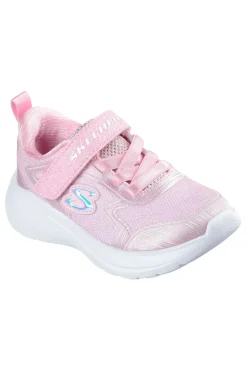 Sneakers rosa glitterate con chiusura a strappo Wave 92 Skechers
