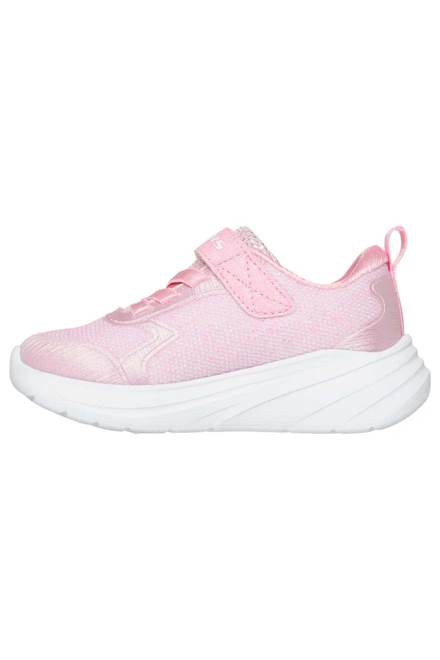 Sneakers rosa glitterate con chiusura a strappo Wave 92 Skechers