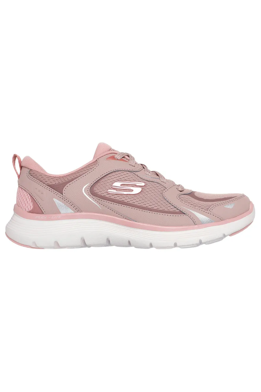 Sneakers rosa in mesh con memory foam Skechers Flex Appeal 5.0 Retro Rush