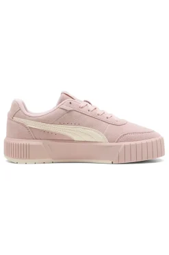 Sneakers rosa in suede con suola rialzata Puma CARINA MIA SD