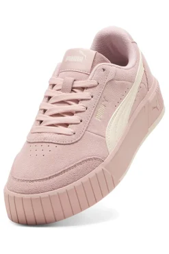 Sneakers rosa in suede con suola rialzata Puma CARINA MIA SD