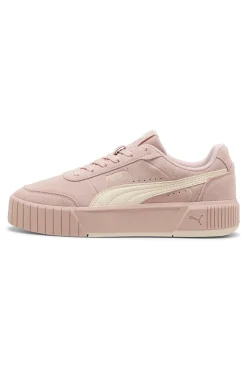 Sneakers rosa in suede con suola rialzata Puma CARINA MIA SD