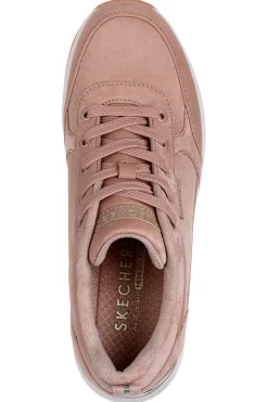 Sneakers rosa nude con zeppa e dettagli metallici Skechers Billion 2 Prissy N Plush