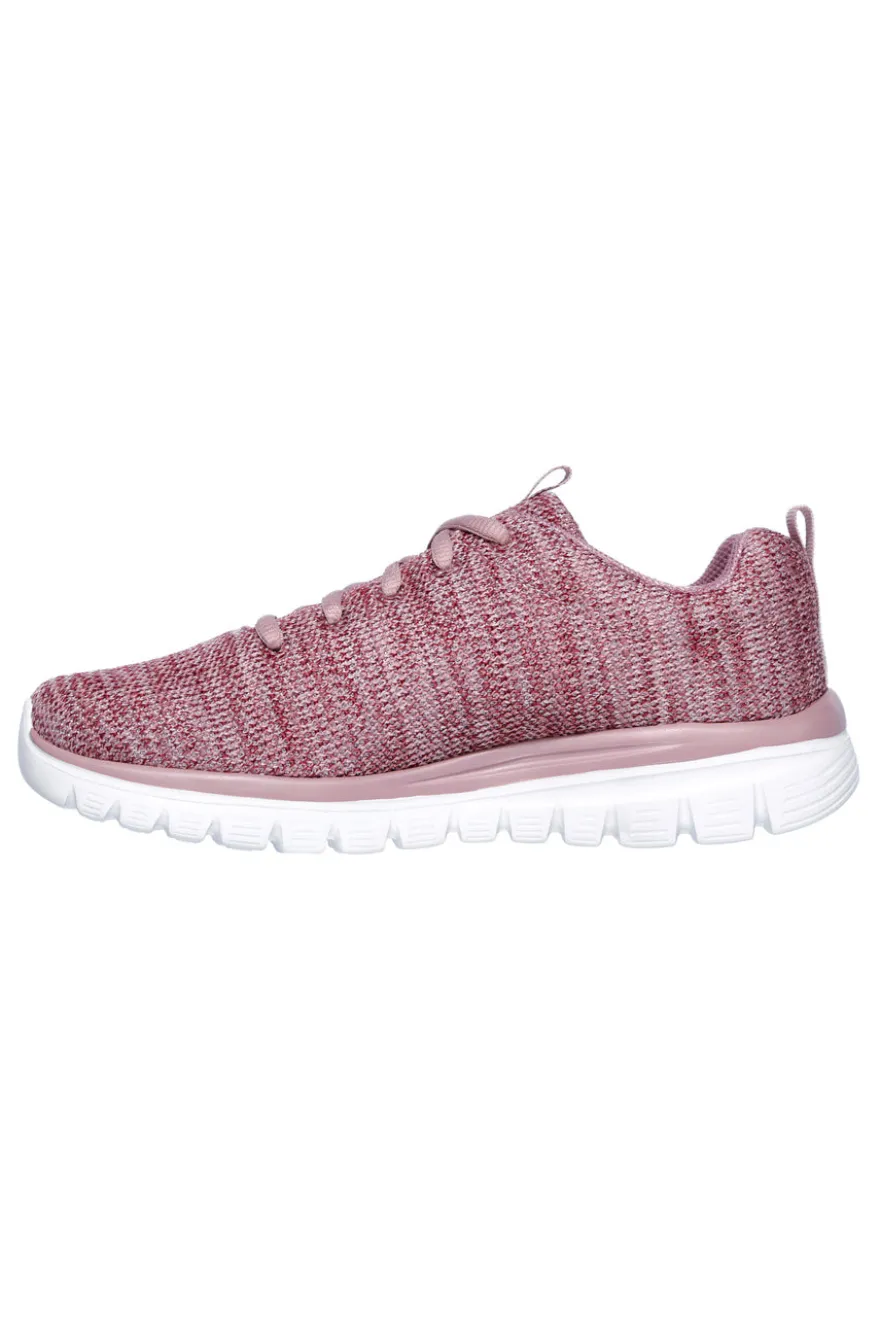 Sneakers Rosa SKECHERS Graceful - Twisted Fortune
