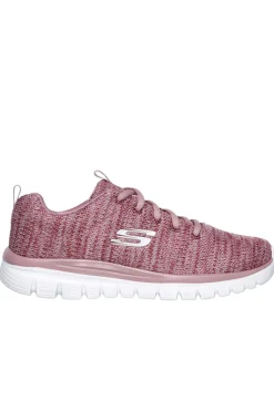 Sneakers Rosa SKECHERS Graceful - Twisted Fortune