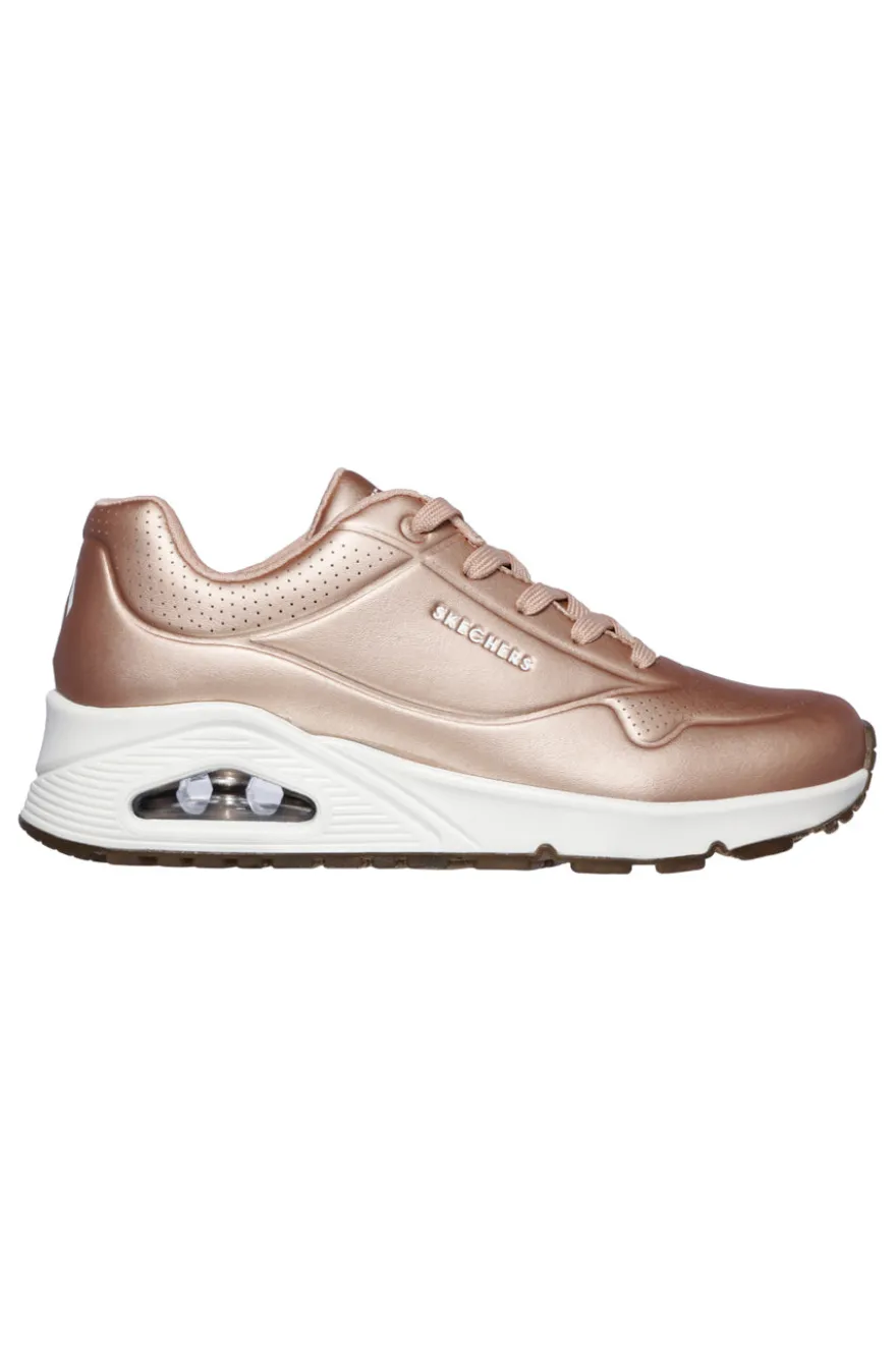 Sneakers RoseGold da Donna Skechers Uno-Rose Bold
