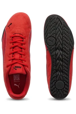 Sneakers rosse basse in suede Puma Catch SD