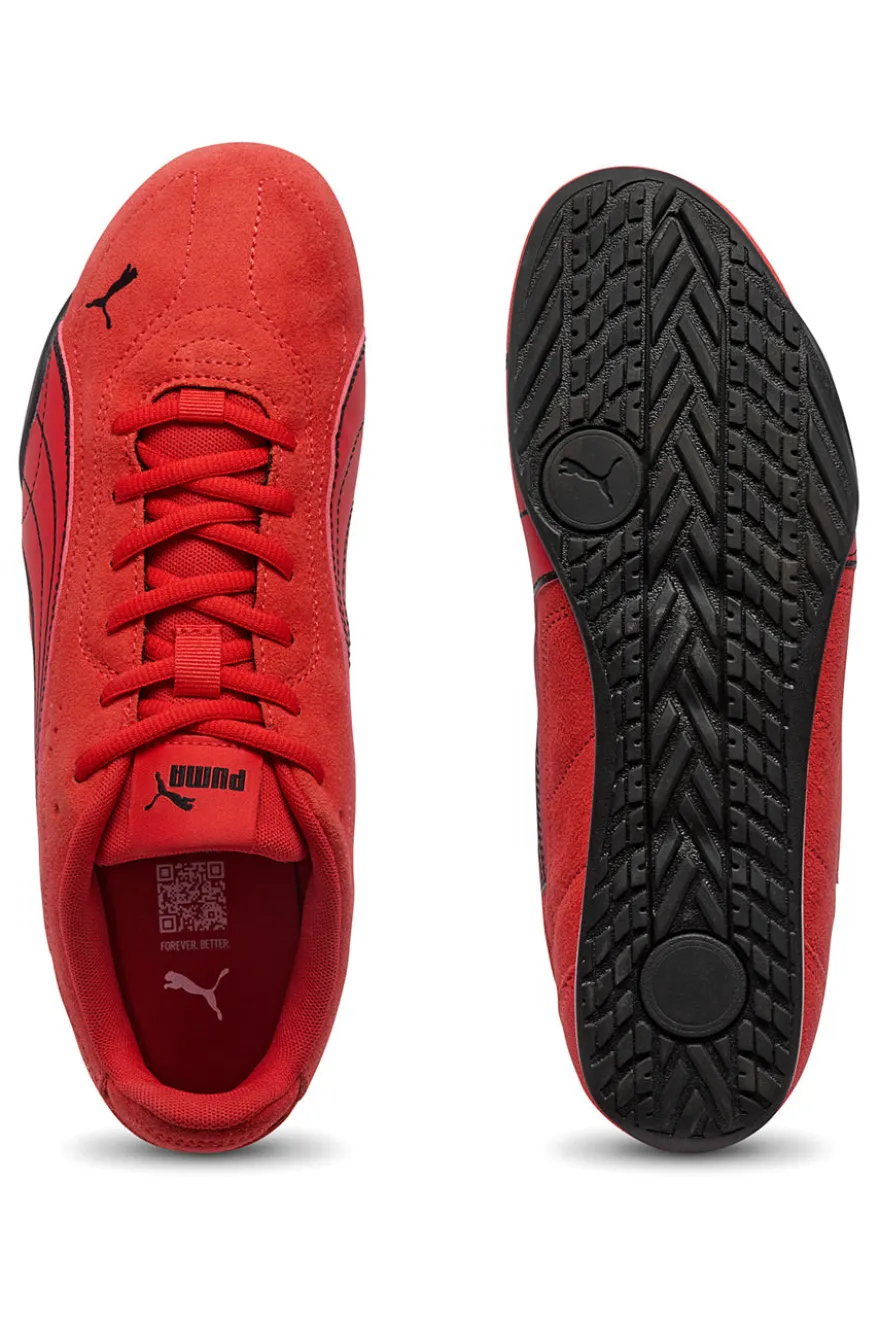 Sneakers rosse basse in suede Puma Catch SD