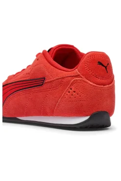 Sneakers rosse basse in suede Puma Catch SD