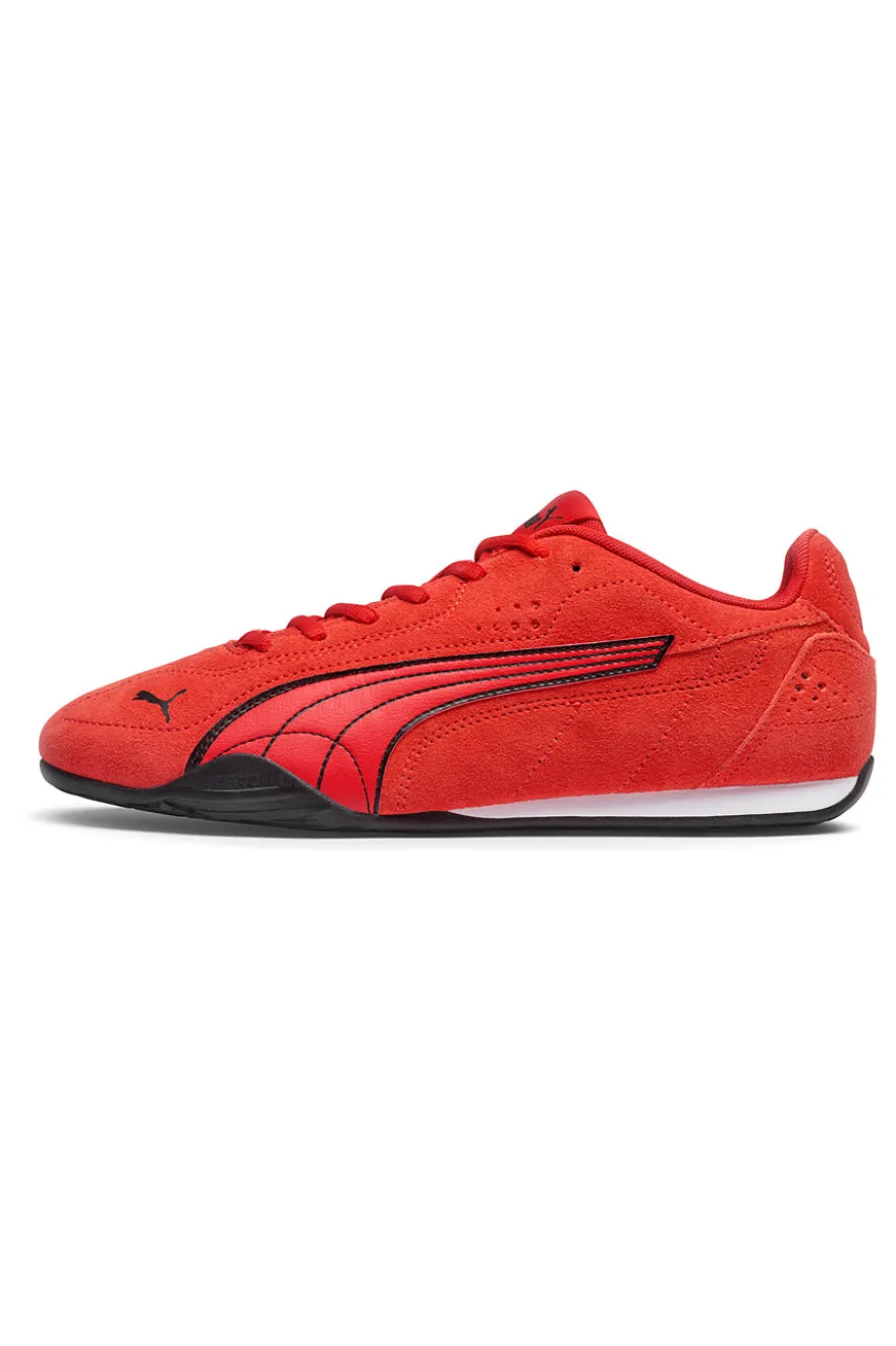 Sneakers rosse basse in suede Puma Catch SD