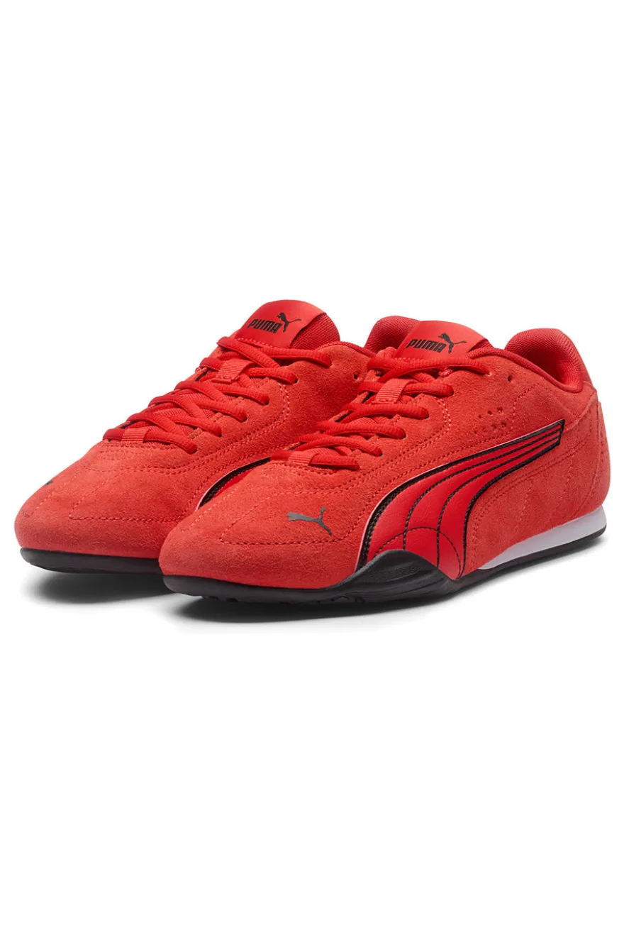 Sneakers rosse basse in suede Puma Catch SD