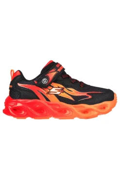 Sneakers Rosse con Fiamme da Bimbi Skechers Thermo Flash-Heat Flux