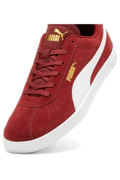 Sneakers rosse con logo bianco Puma Club II